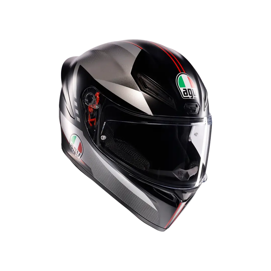 AGV KASK/K1 S LAP MATT BLACK/GREY/RED