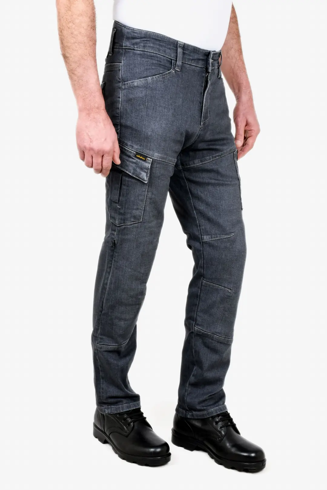 Riderdenim Samyeli Gri Korumalı Motosiklet Pantolonu