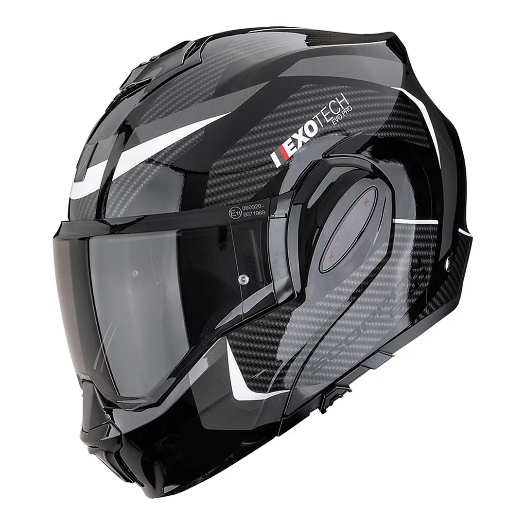 Scorpion Exo-Tech Evo Pro Acuti Çene Açılabilir Motosiklet Sarı / Gümüş