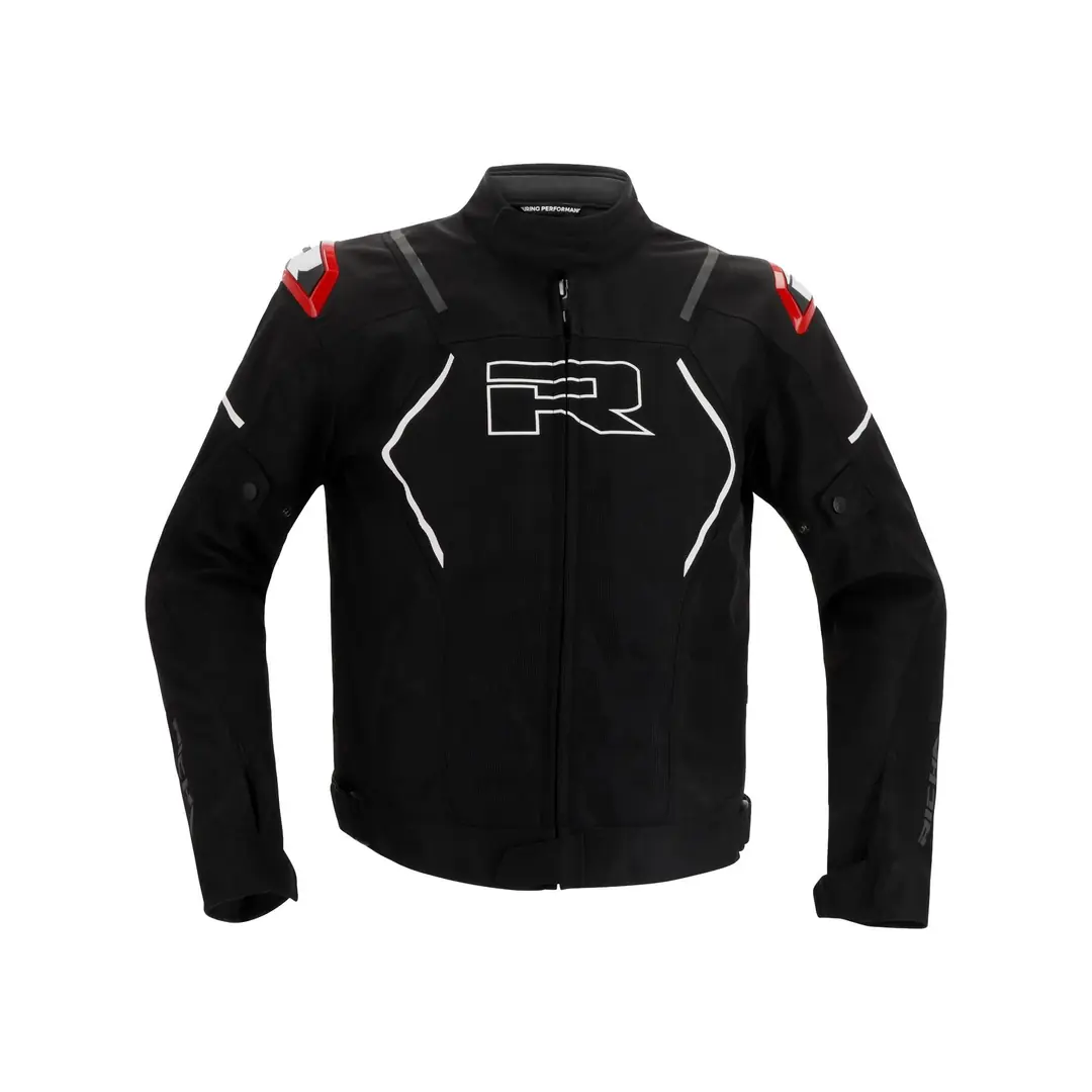 Vendetta Mesh Erkek Yazlık Motosiklet Ceketi Siyah/Beyaz-1800
