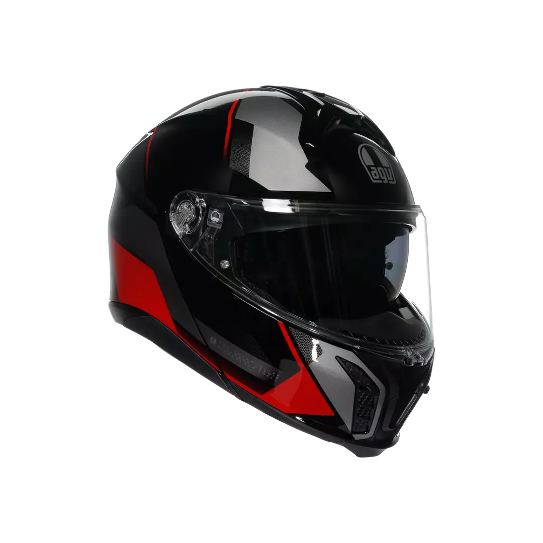 AGV KASK/TOURMODULAR MULTI MPLK PERCEPTION BLACK RED M0162