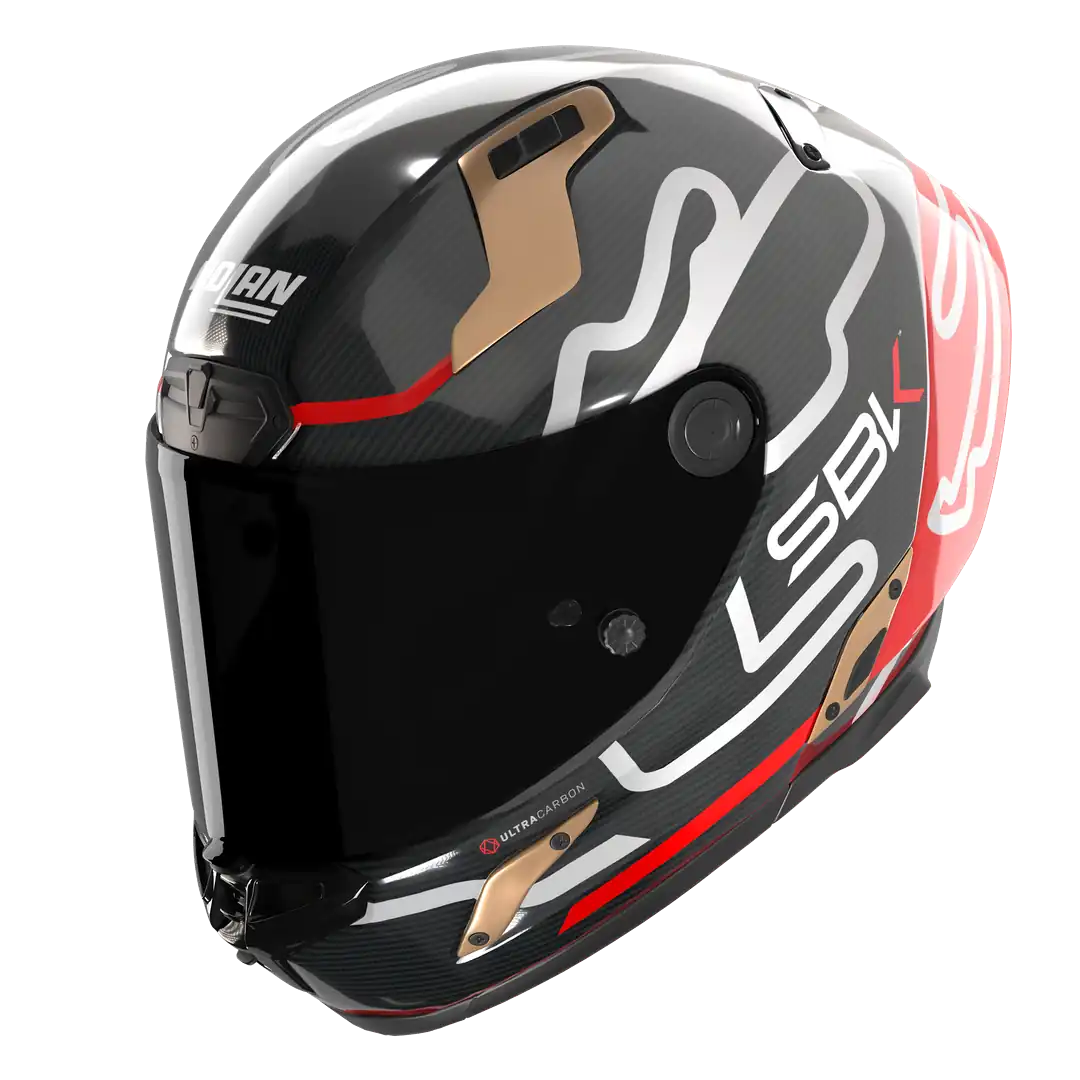 X-804 RS Ultra Carbon Kapalı Motosiklet Kaskı SBK 360