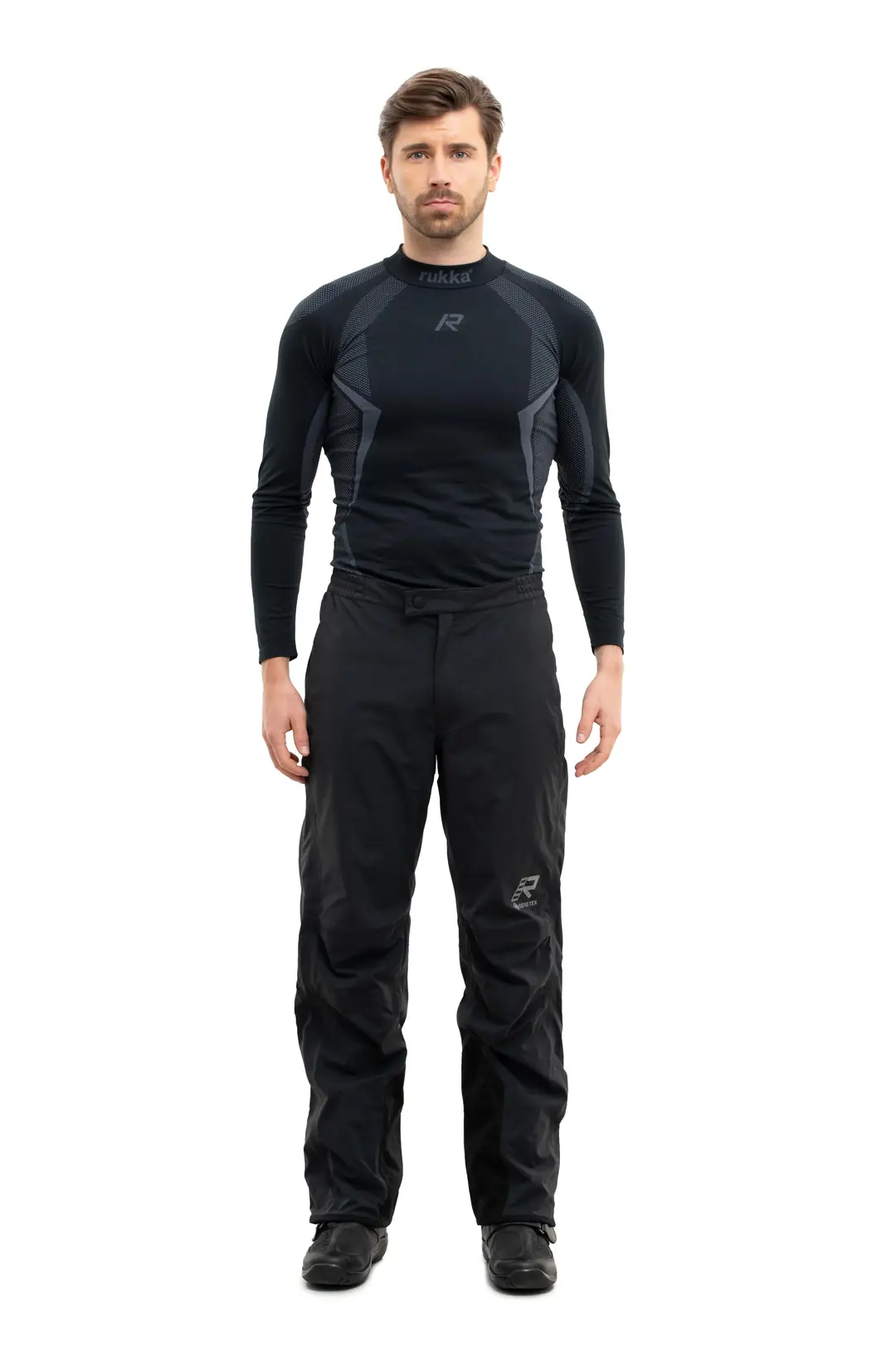 Transfo-R Gore-Tex Erkek Motosiklet Yağmurluğu Alt C1 Kısa Paça Siyah-999