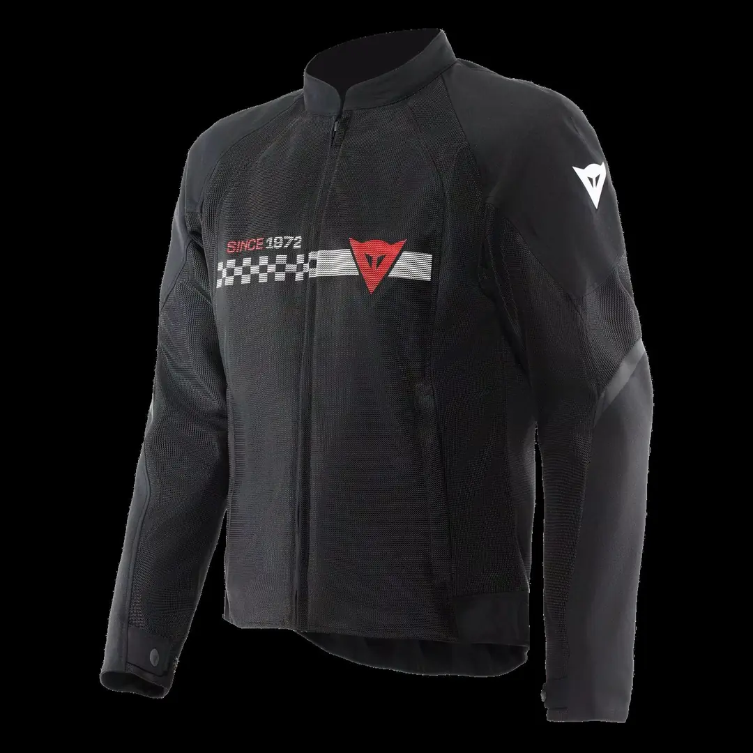 Dainese Herosphere Air Black White Stripes Red Tekstil Mont