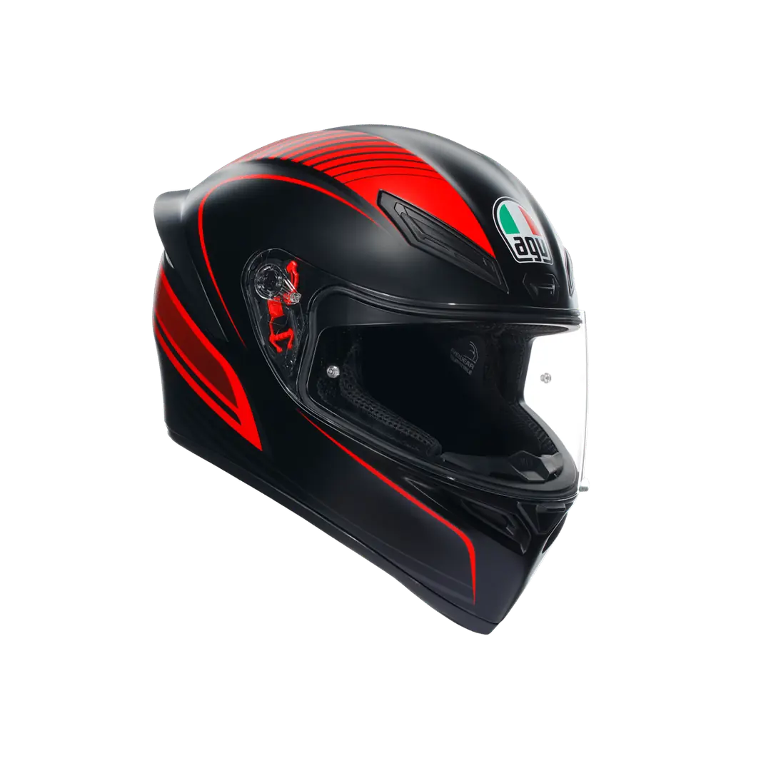 AGV KASK/K1 S WARMUP MATT BLACK RED