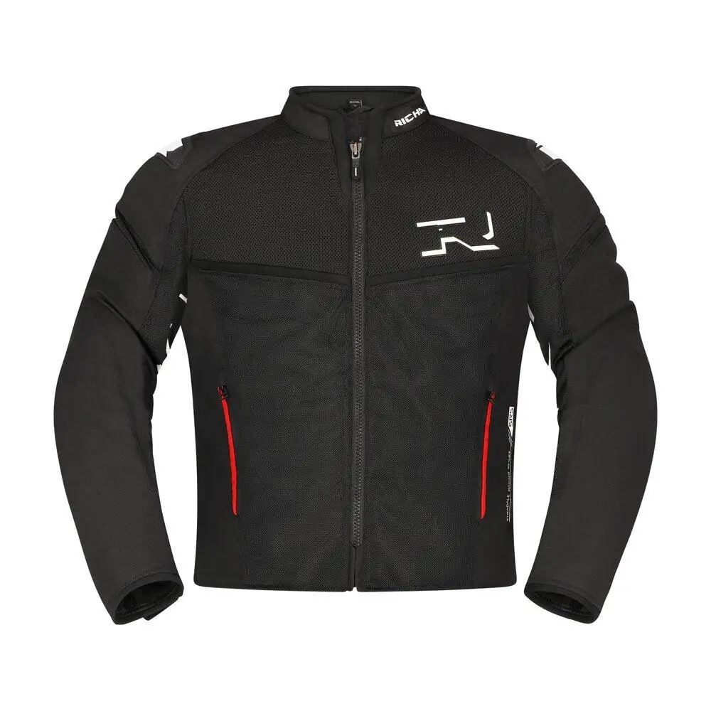 Stradale Mesh Erkek Yazlık Motosiklet Ceketi Siyah-100