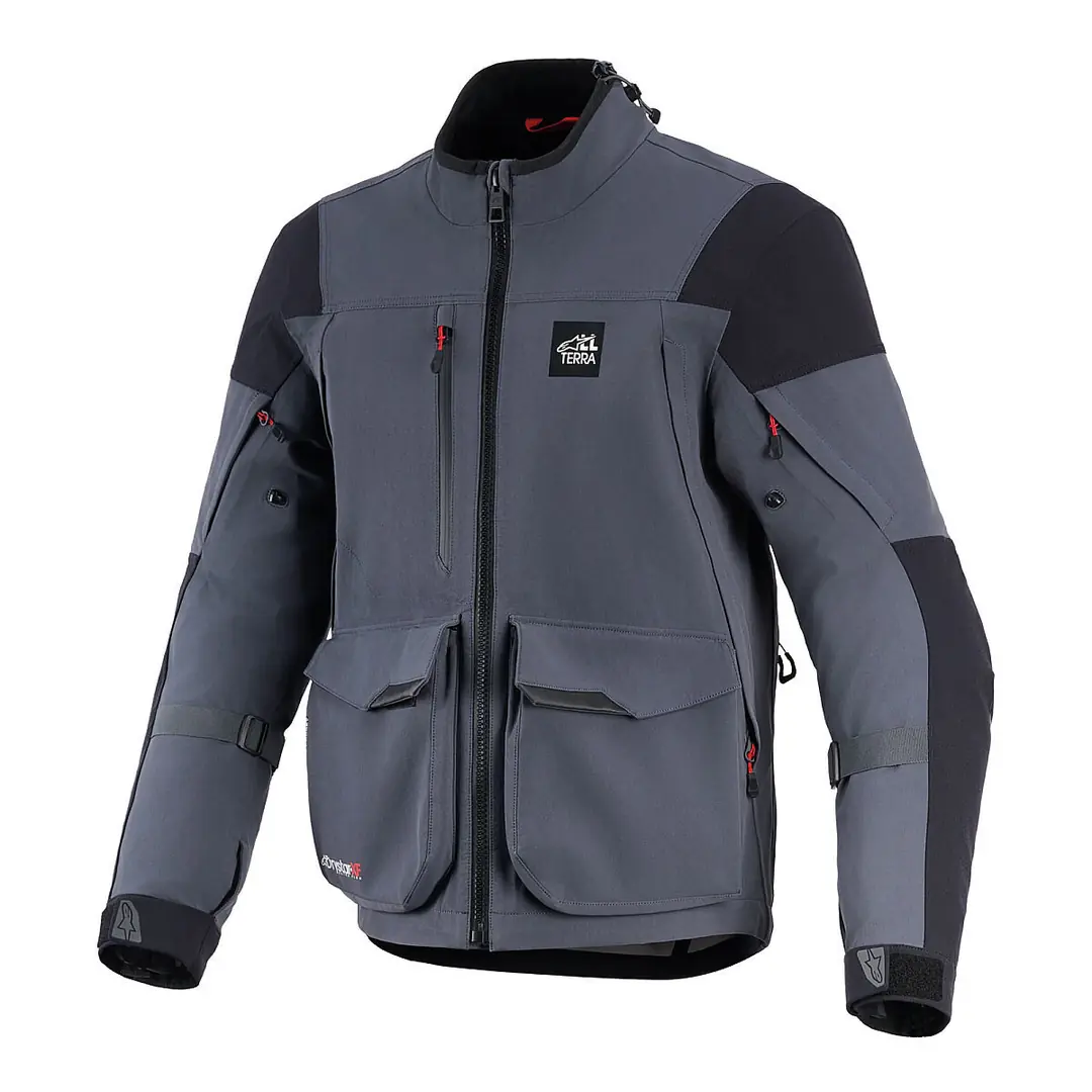 Alpinestars Maxdura DS XF Korumalı Motosiklet Montu Koyu Gri / Siyah