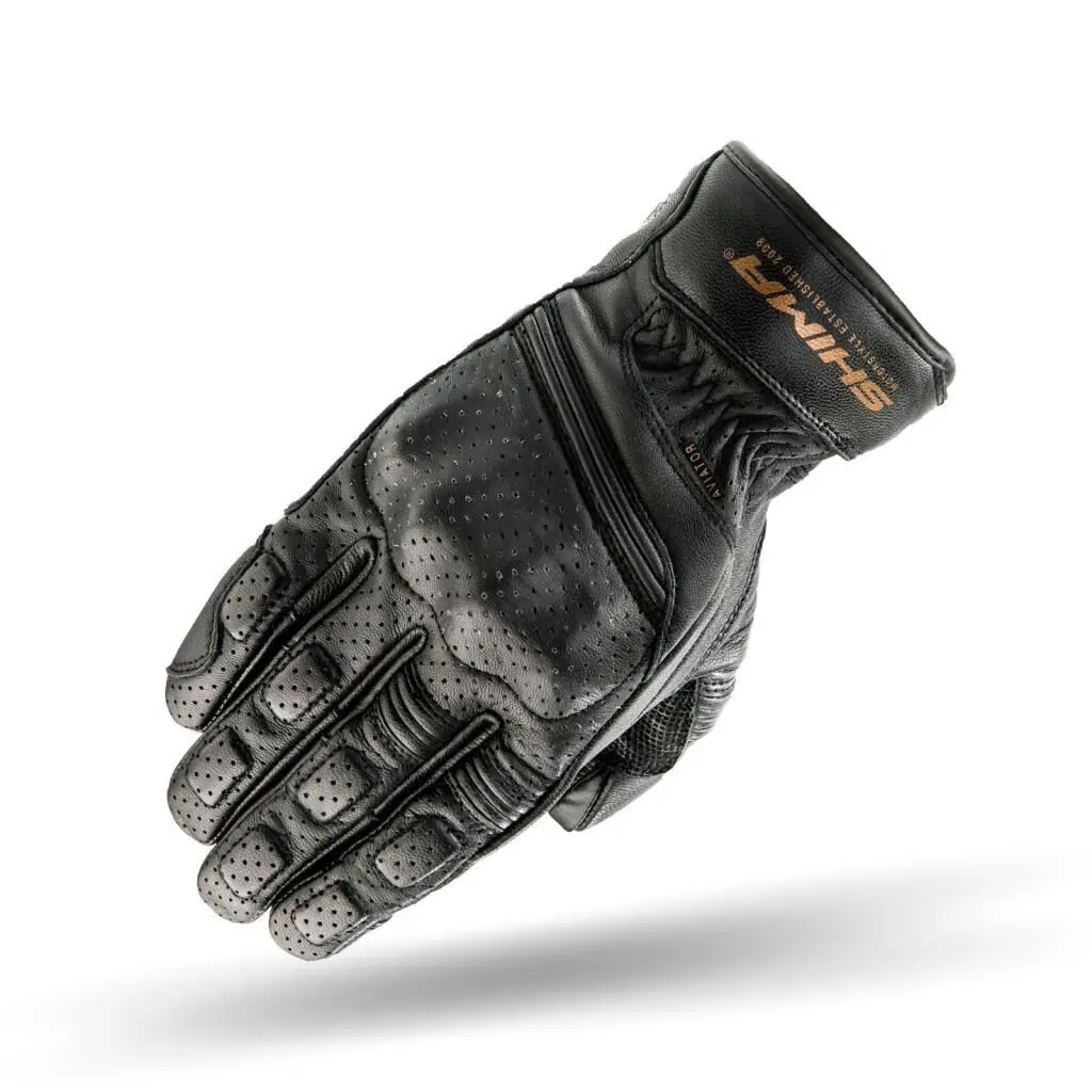 Shima Aviator Korumalı Motosiklet Eldiveni Siyah
