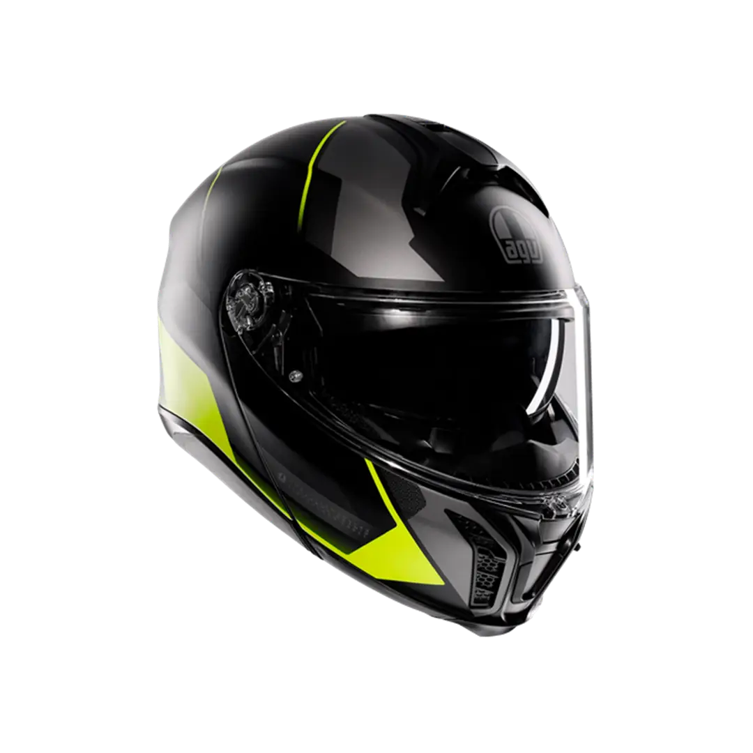 AGV KASK/TOURMODULAR MLT PERCEPTION MATT BLK YLW FLUO