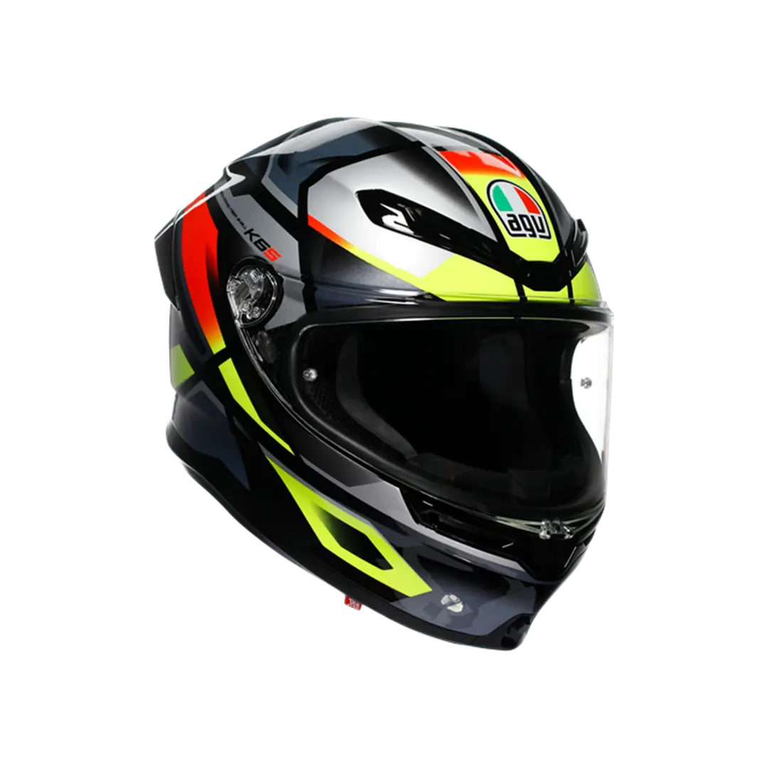 AGV KASK/K6 S MPLK ERAZER BLACK/RED YELLOW FLUO M0186