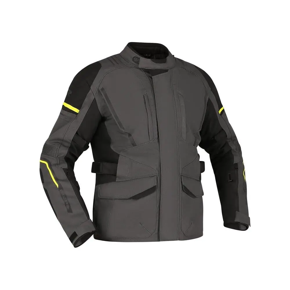 Infinity 3 Erkek Kışlık Motosiklet Montu Gri/Fluo Sarı-2650