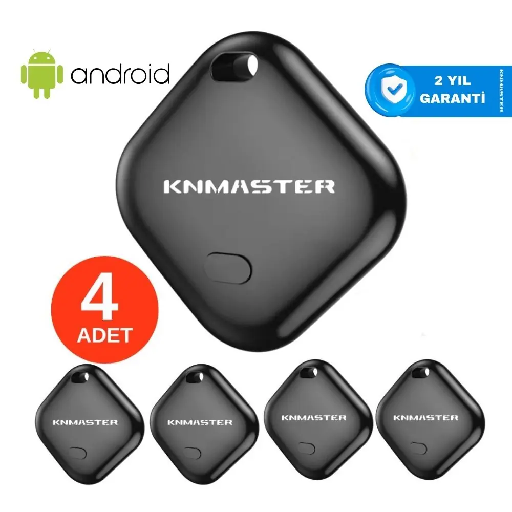 KNMASTER KNTAG 1 – 4’lü Paket Android Akıllı Takip Cihazı