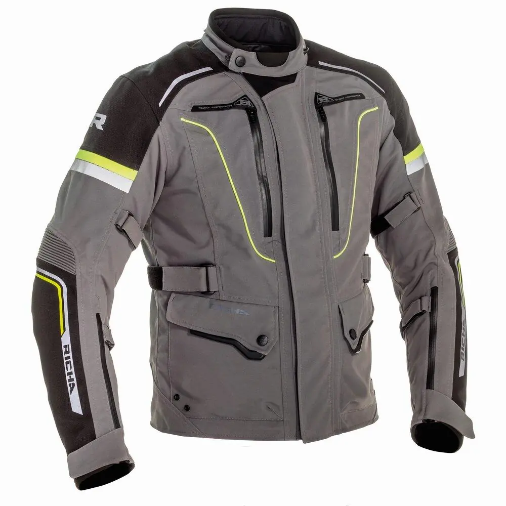 Infinity 2 Pro Erkek Kışlık Motosiklet Montu Gri/Fluo Sarı-2650