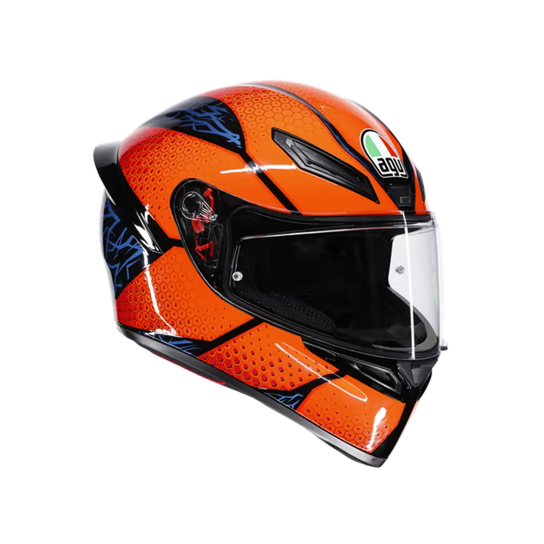 AGV KASK/K1 S SPEEDARMOR BLACK ORANGE BLUE