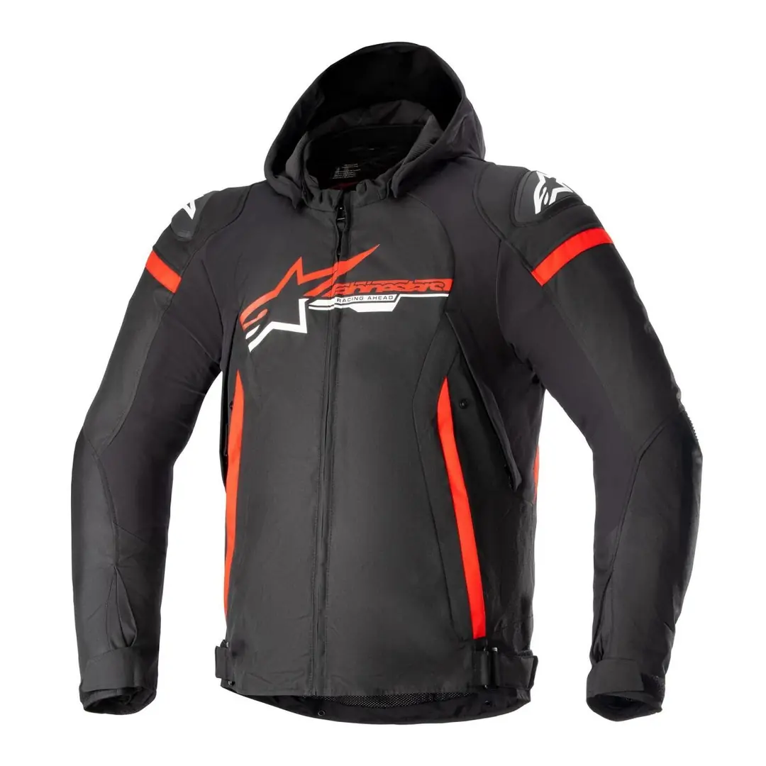 Alpinestars Zaca WP Korumalı Motosiklet Montu Siyah / Kırmızı