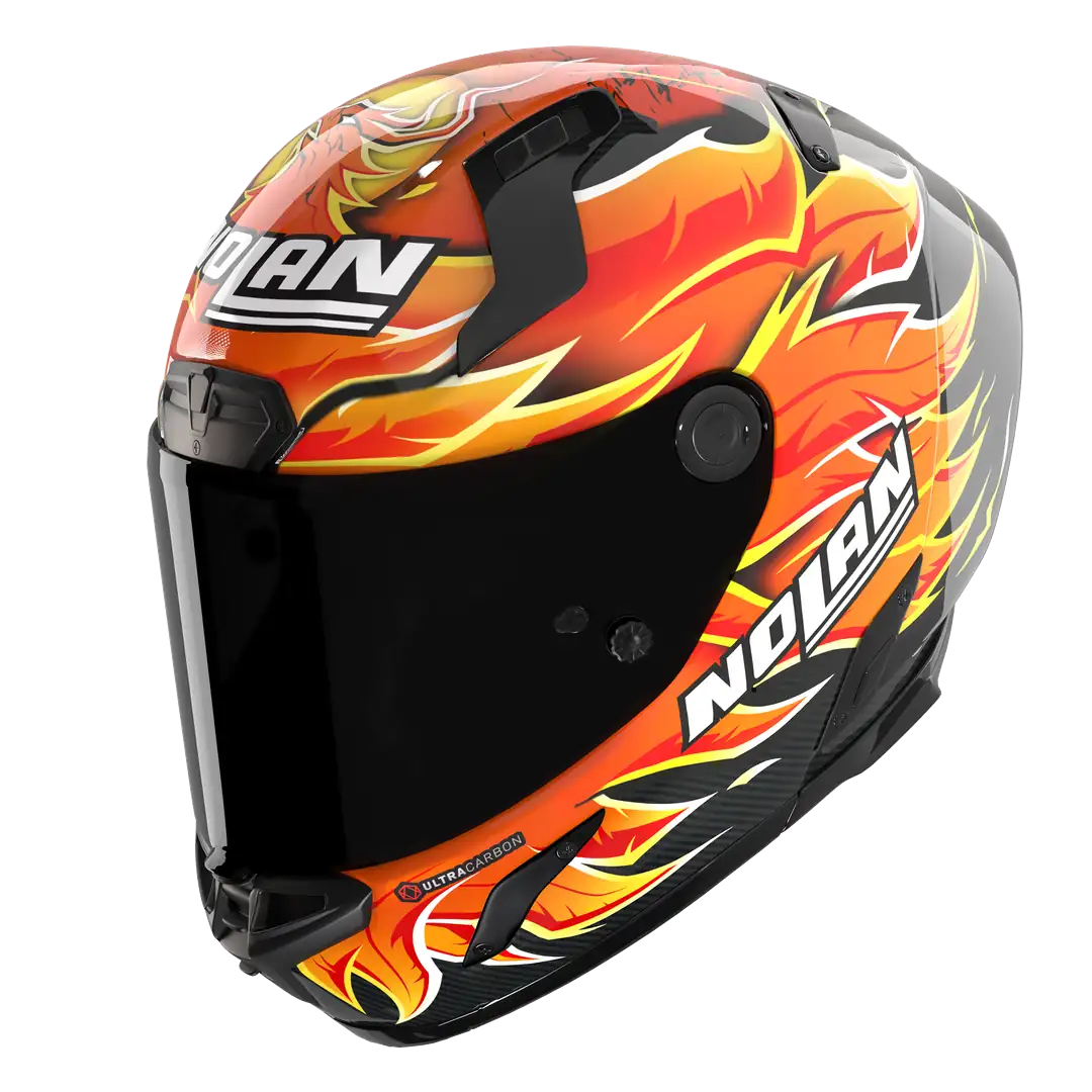 X-804 RS Ultra Carbon Kapalı Motosiklet Kaskı Replica Iannone 368