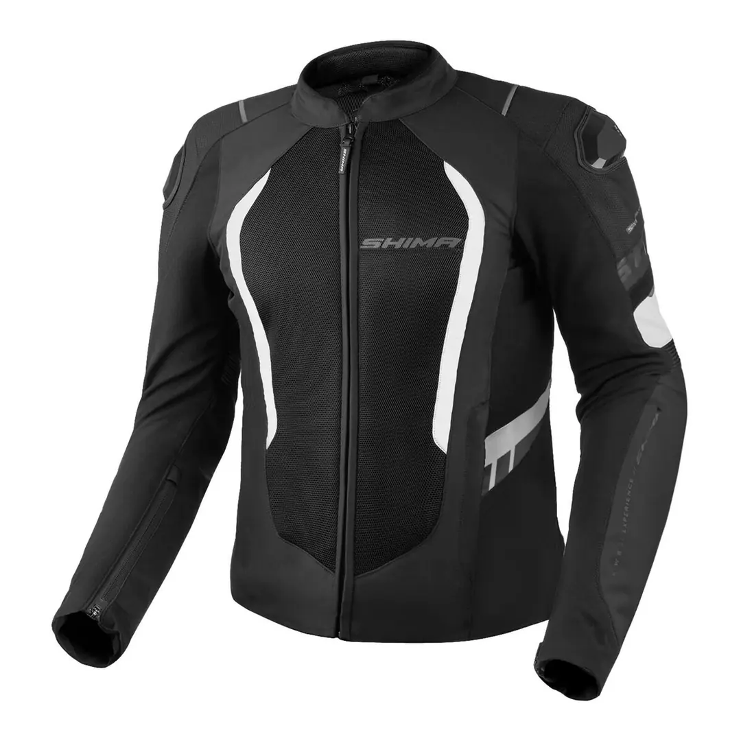 Shima Mesh Pro 2.0 Korumalı Motosiklet Montu Siyah / Beyaz