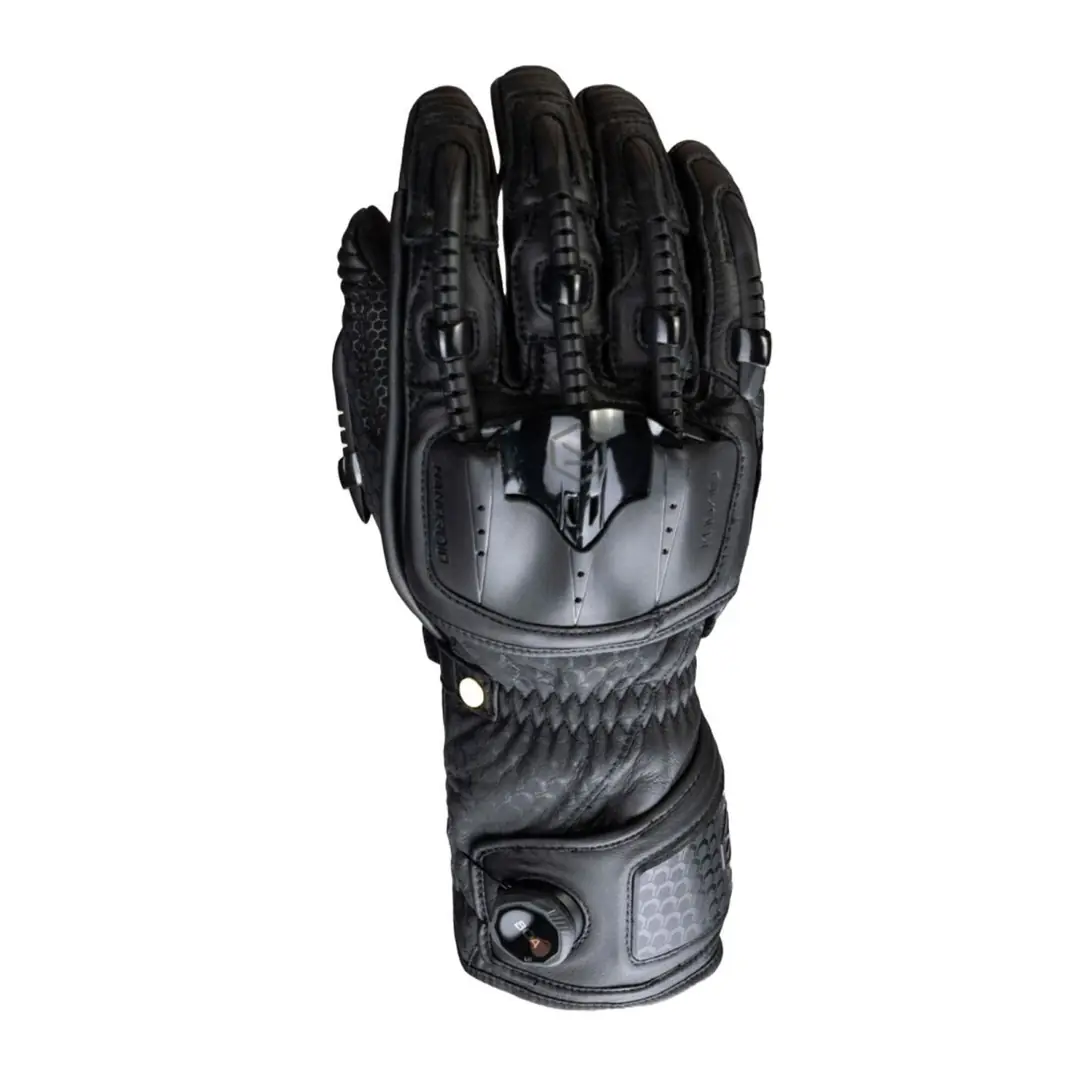 Knox Handroid MK5 Korumalı Deri Motosiklet Eldiveni Siyah