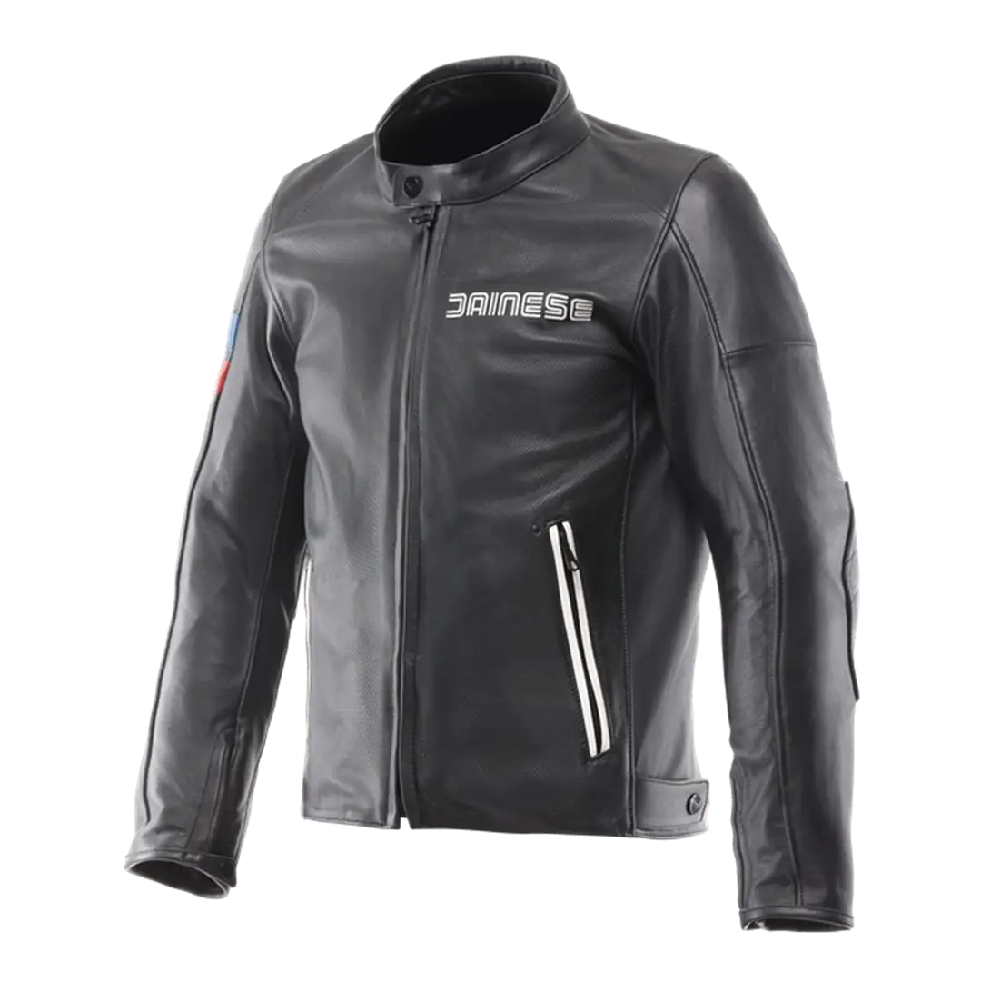 DAINESE/LEGGENDA PERF.LEATHER JACKET BLACK