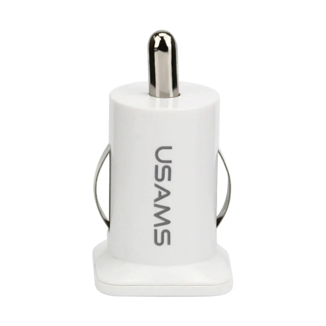 Usams Çift Usb Çakmaklık Şarj Adaptörü Beyaz