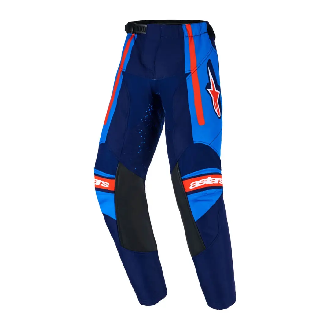 Alpinestars Kids Racer Nomur Çocuk Kros Motosiklet Pantolonu Mavi / Kırmızı