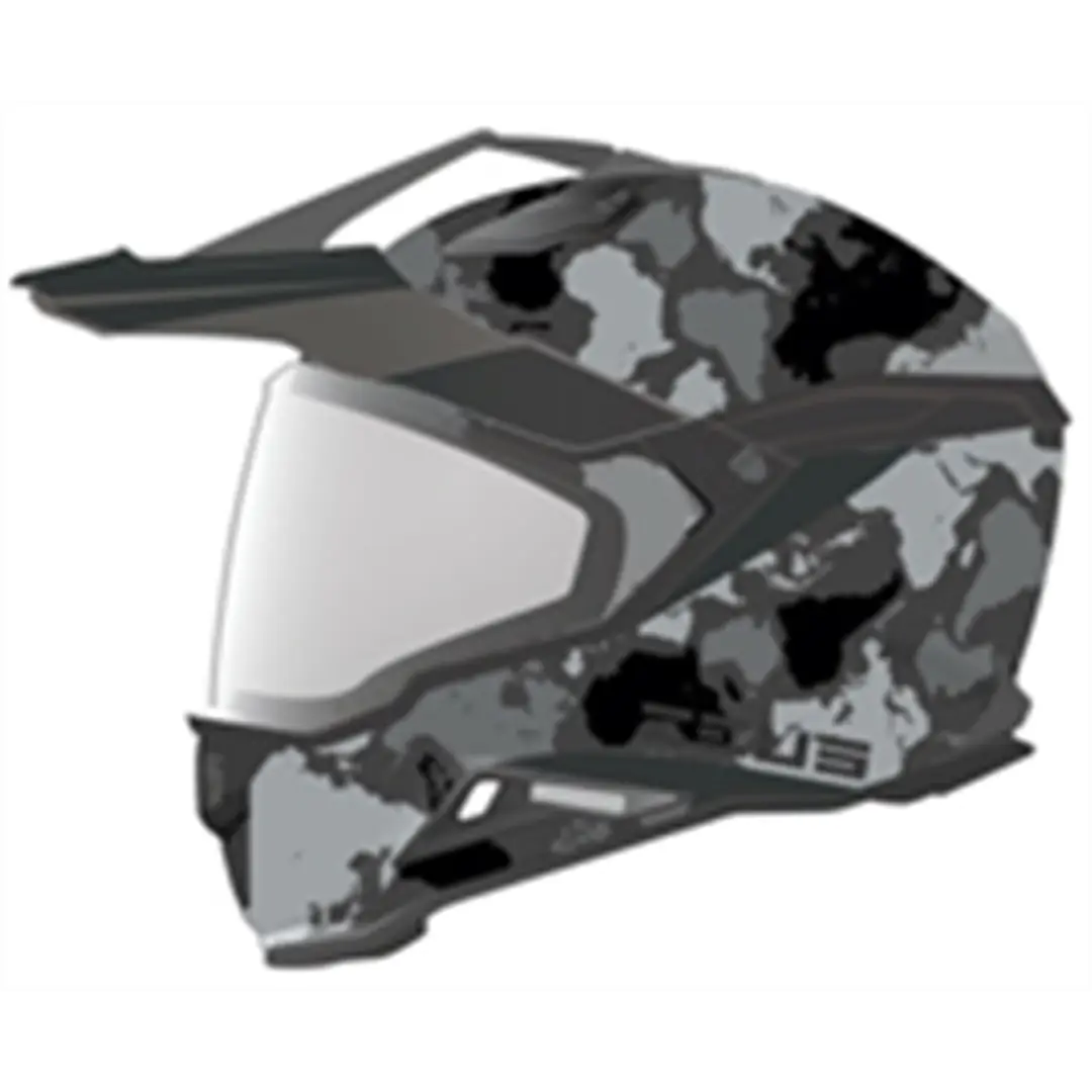 ZEUS KASK/ZS-913 BF6 MATT BLACK GREY BLACK SILVER PLK