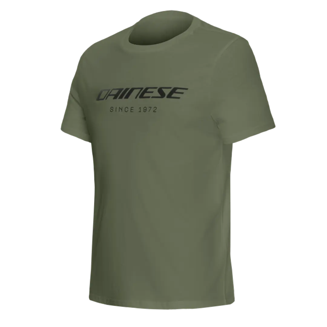 DAINESE T SHIRT/ ESSENCE WORDMARK T-SHIRT GREEN-BRONZE