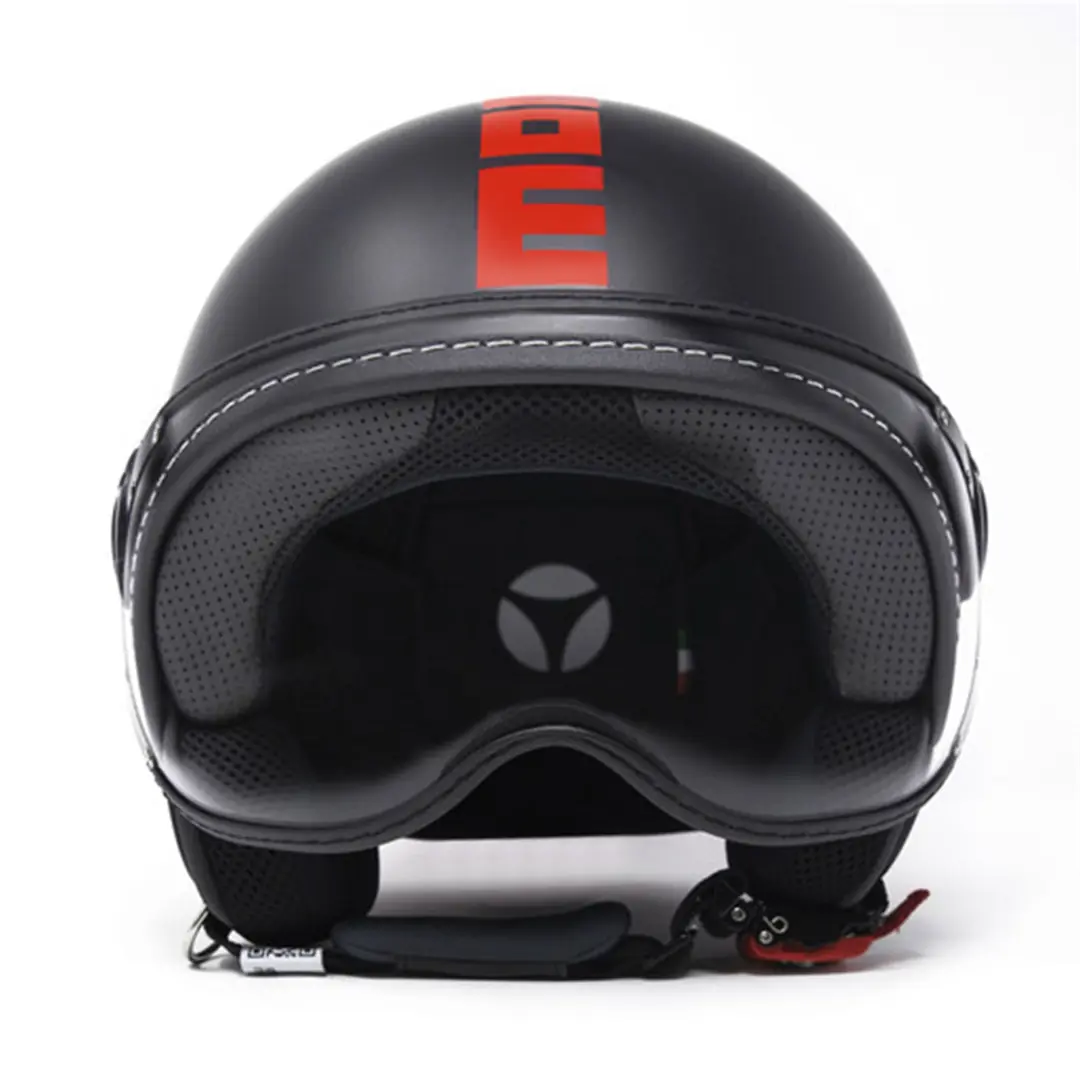 MOMO KASK/FGTR CLASSIC MOMO FLUO MATT BLACK RED 21