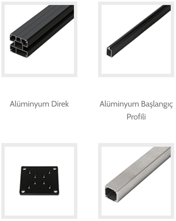 Alüminyum Çit ve Aksesuar Grubu