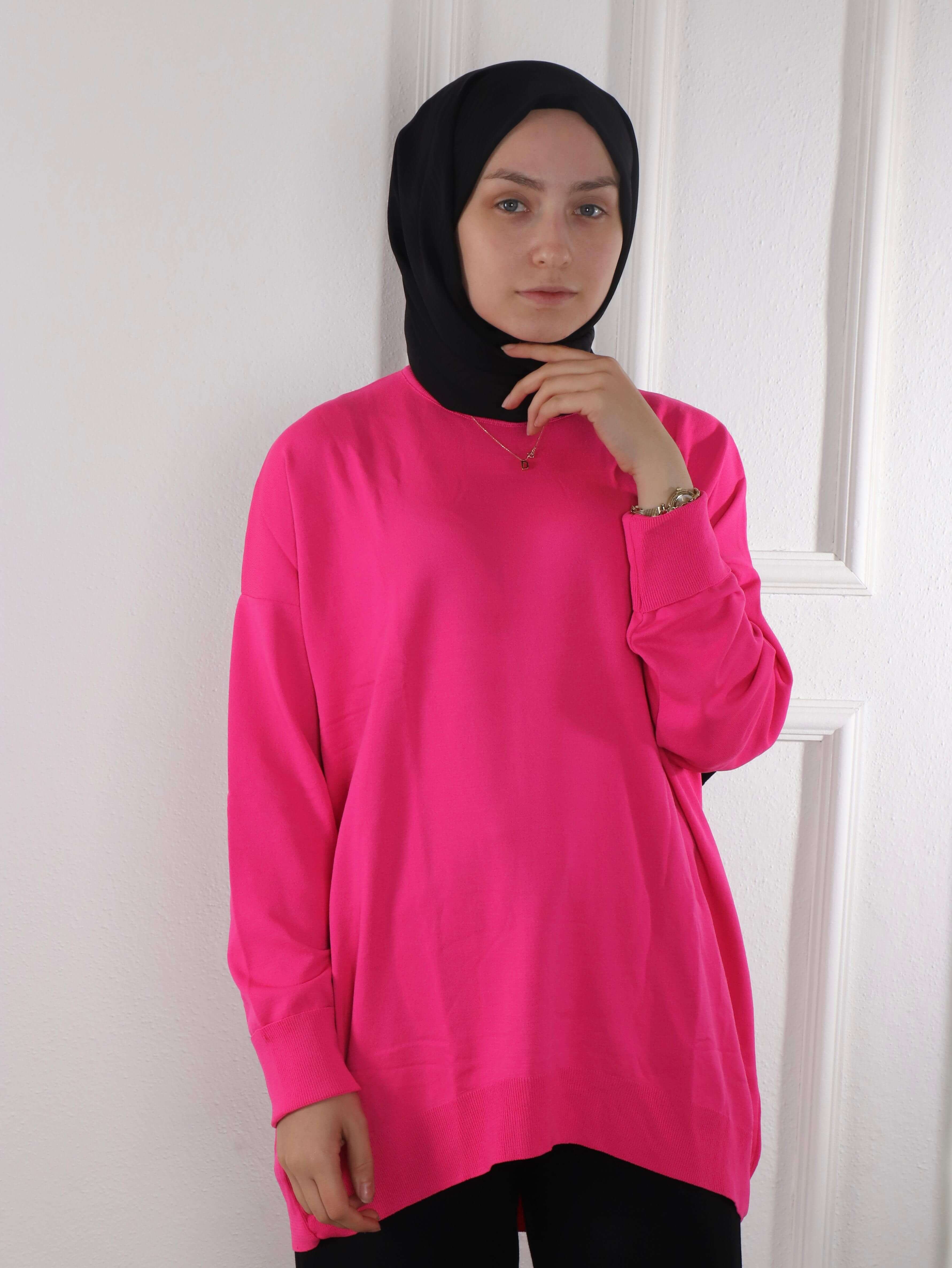 Soğuk Triko Tunik - Pembe