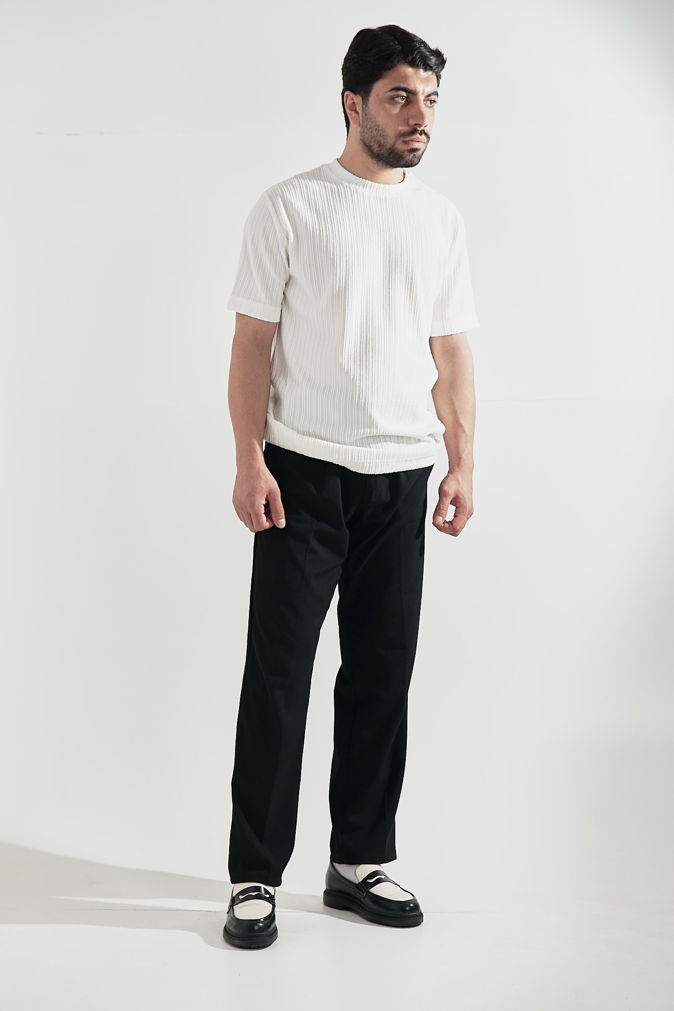 Pedro Şeritli Beyaz T-shirt 