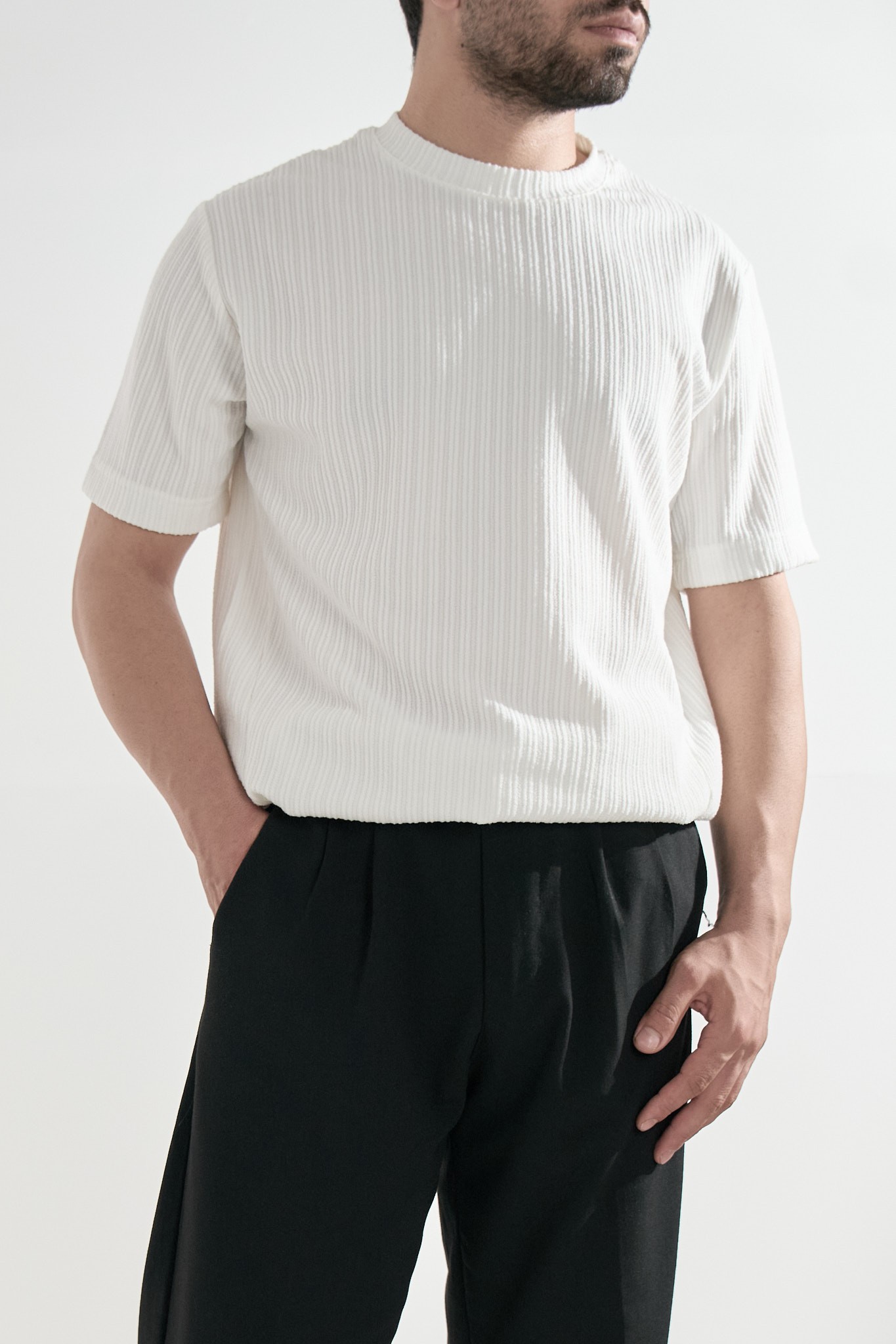 Pedro Şeritli Beyaz T-shirt 