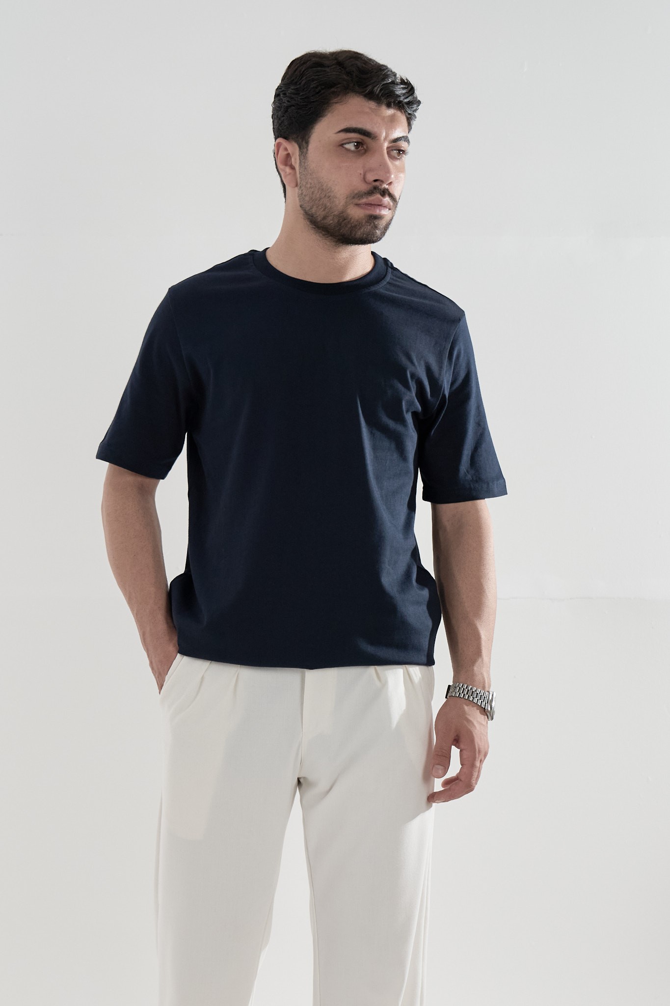 Lacivert Oversize T-Shırt