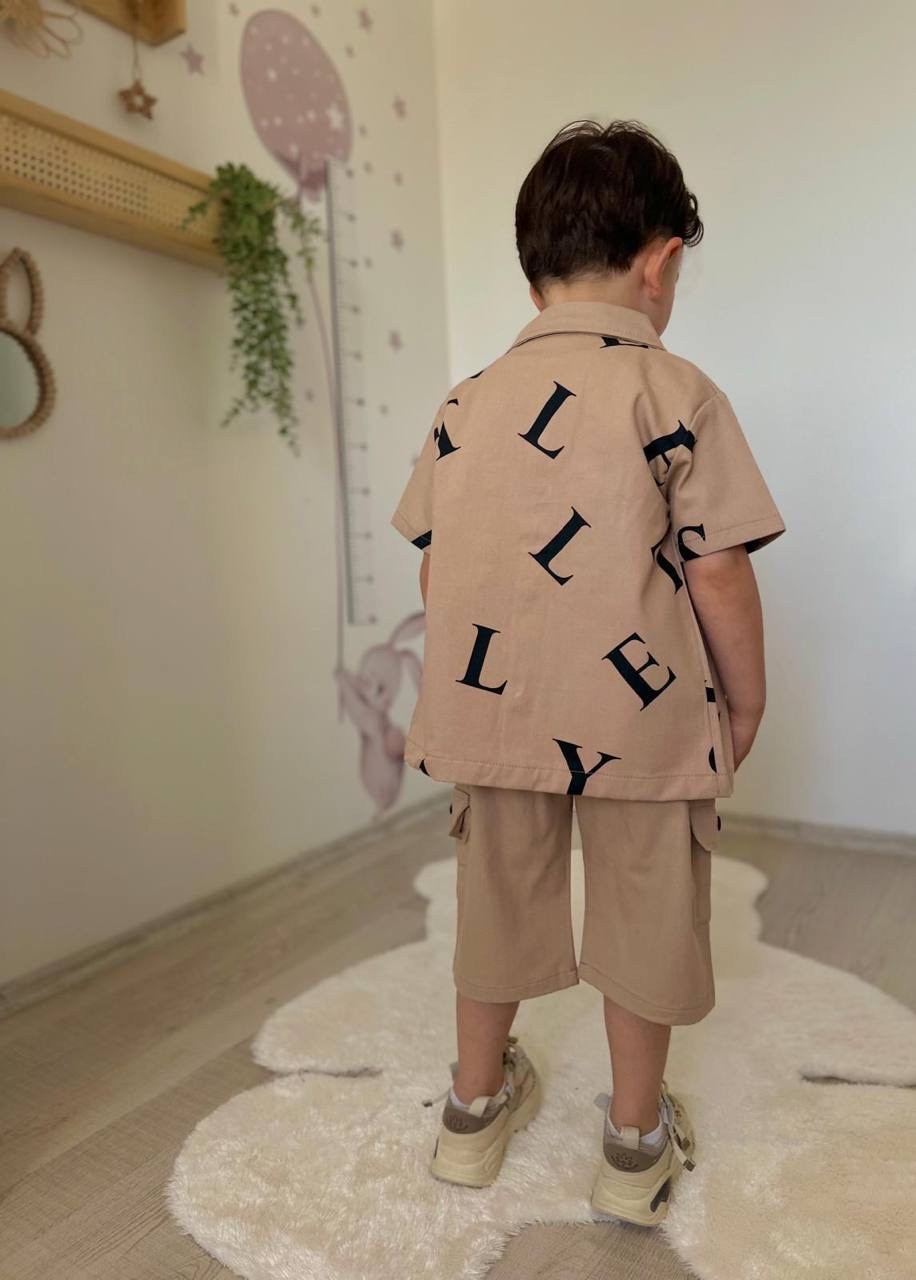 Krem 3lü Gabardin Takım