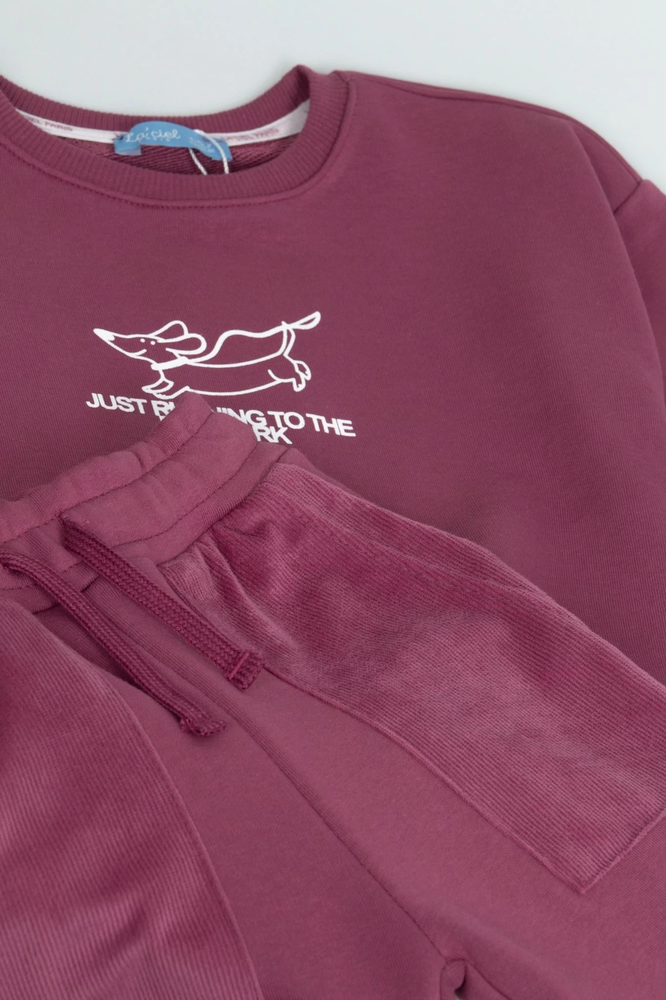 La’ciel Paris Bordo Sloganlı Takım