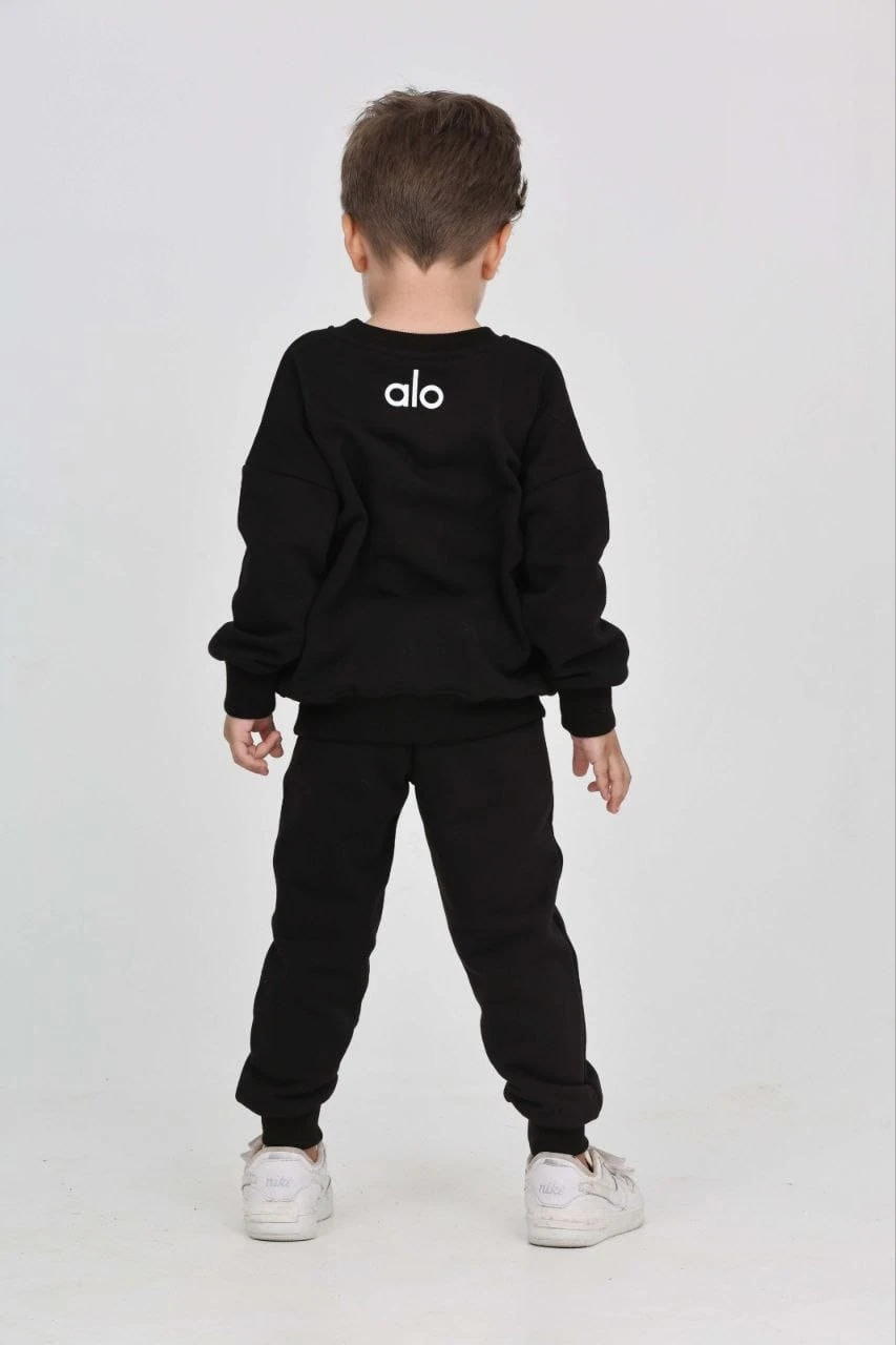 ALO Baskılı Siyah Takım