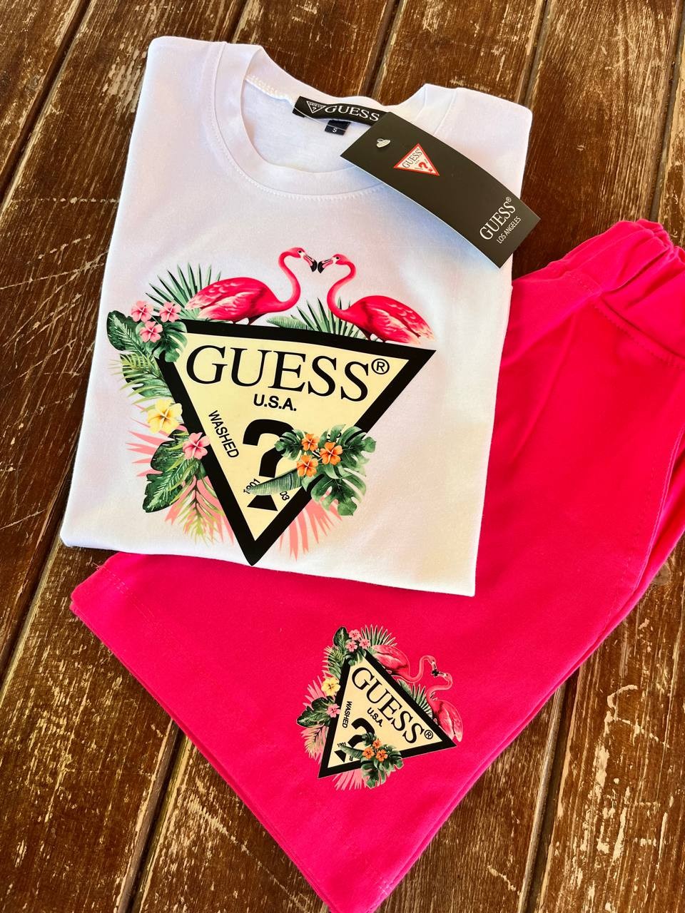Flamingo Taytlı Baskılı Takım