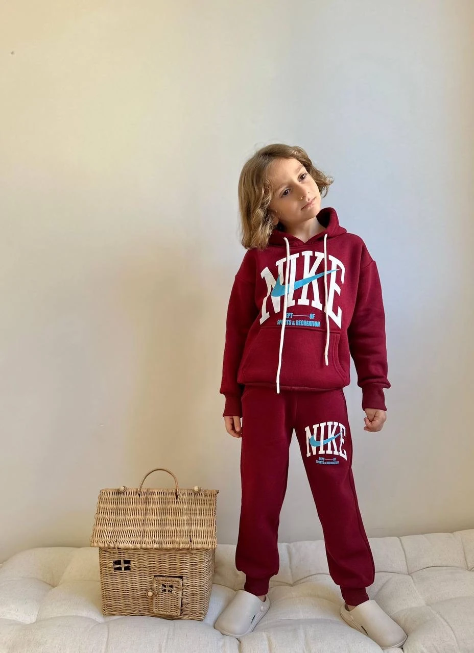 Bordo Renkli Marka Baskılı Takım