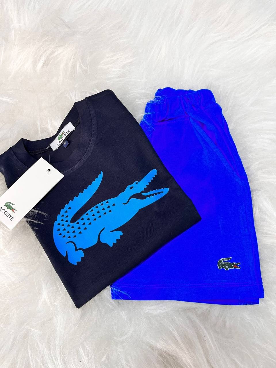 Saks Mavisi Lacoste Baskılı Takım