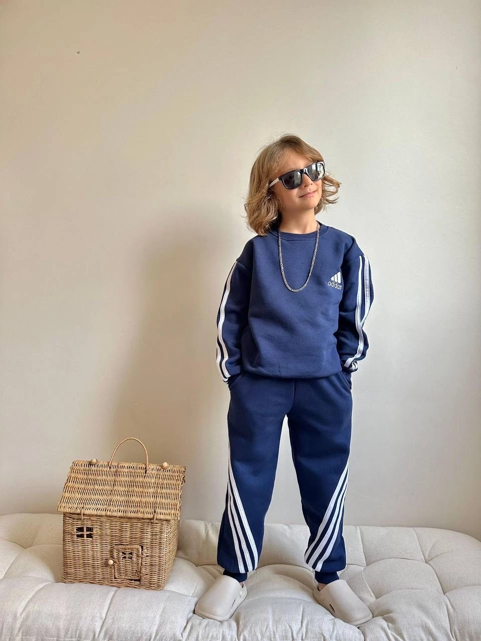 Premium Seri Lacivert Marka İşlemeli Takım