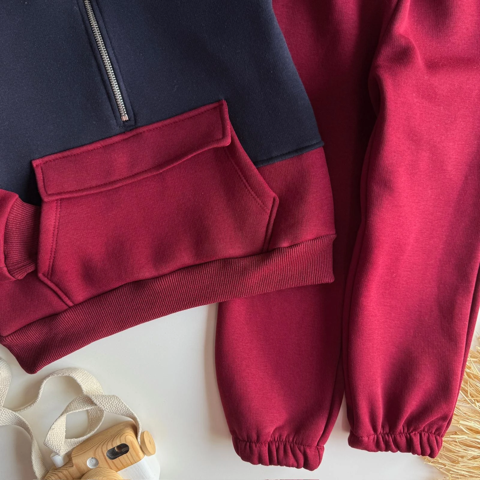 Lacivert Detaylı Garson Boy Takım