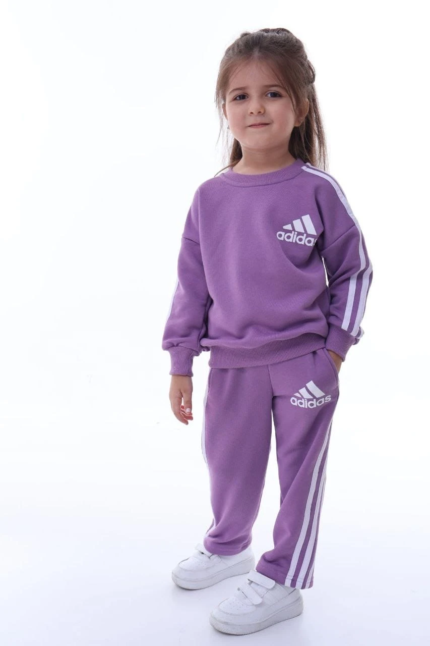 Lila Renkli Marka Baskılı Takım