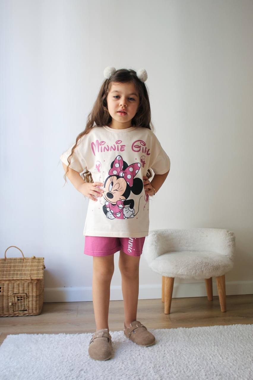 Minnie Girl Baskılı Takım