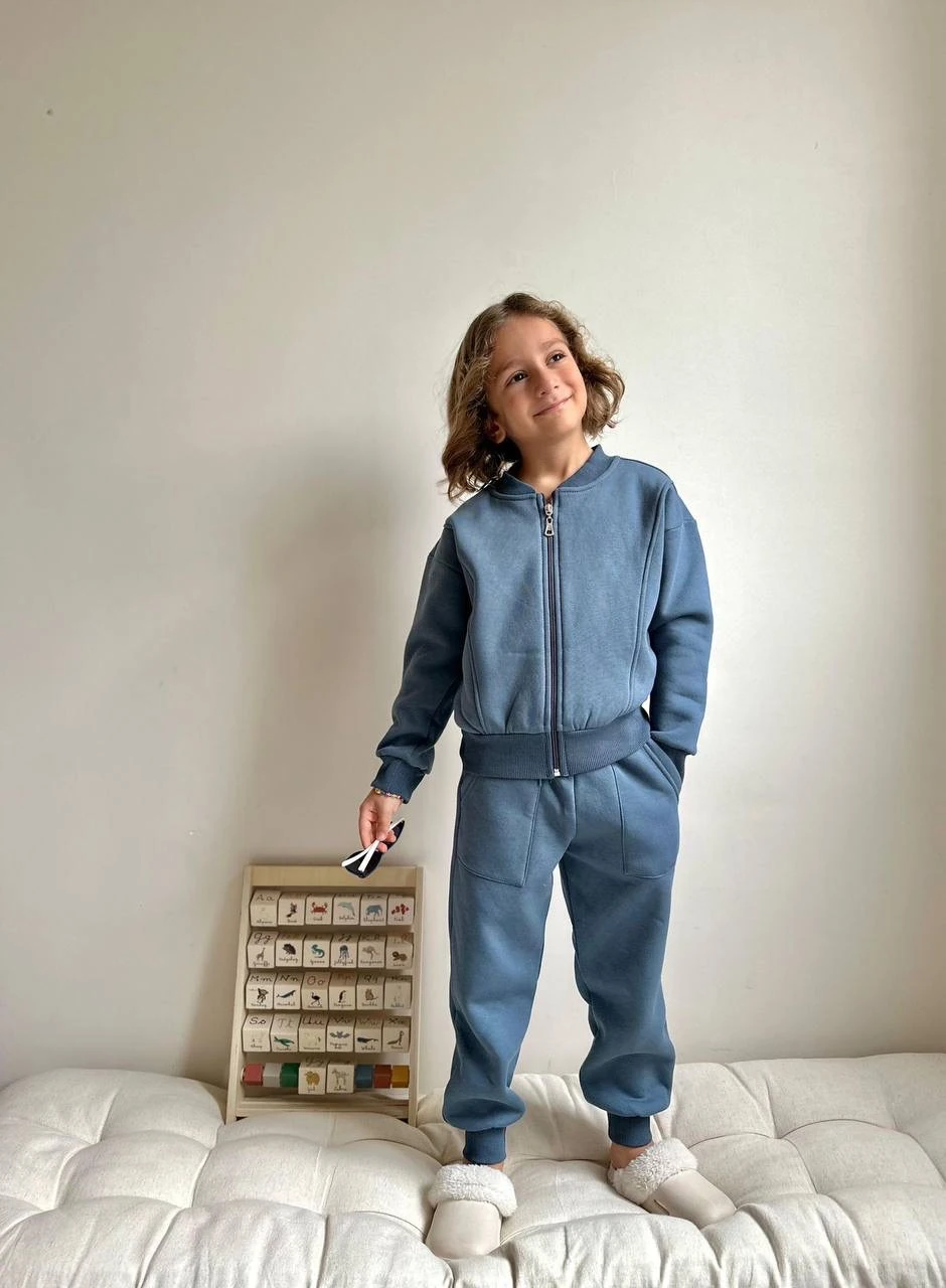 Premium Seri Petrol Renkli Fermuarlı Takım