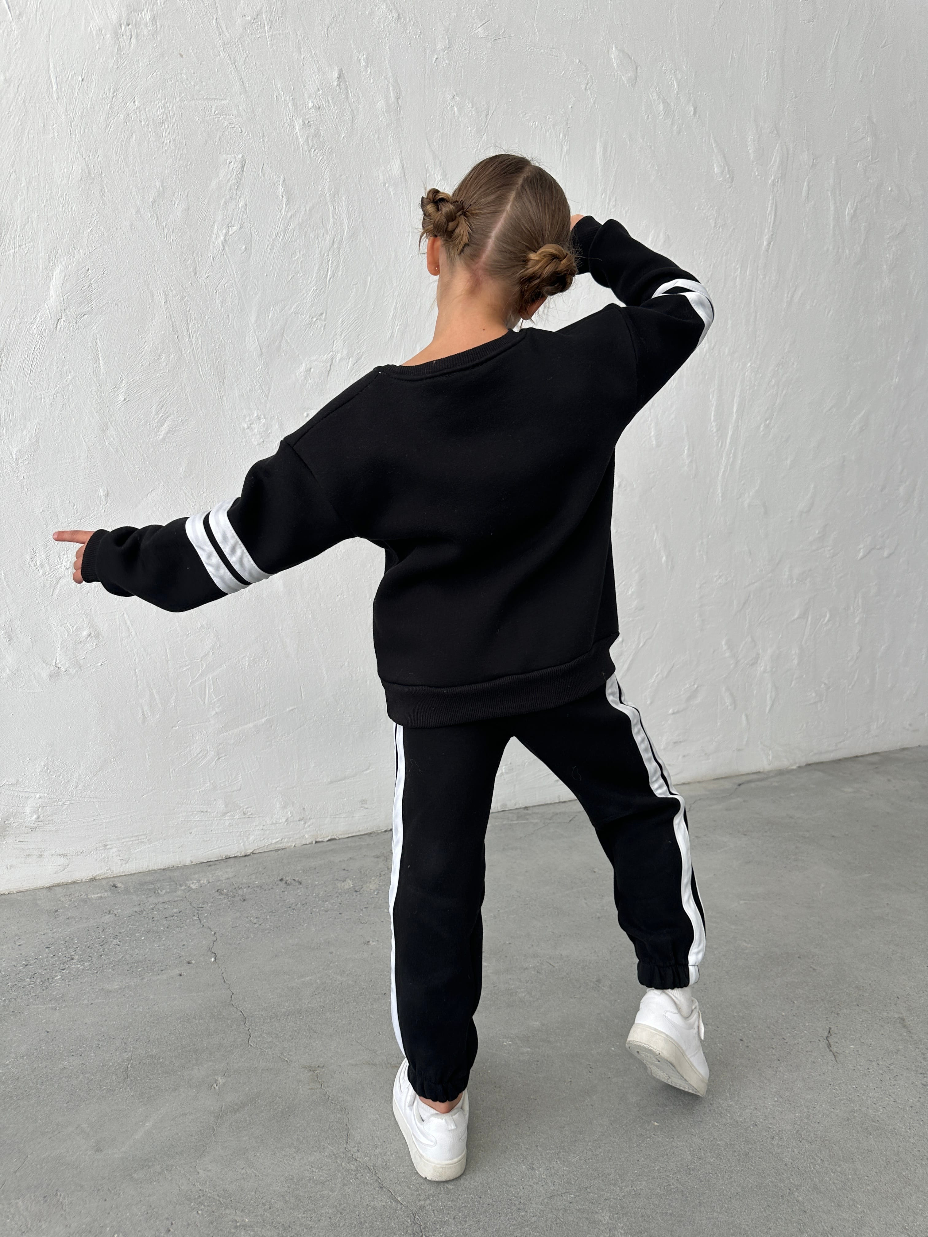 Siyah Renkli Unisex Garson Boy Marka Takım
