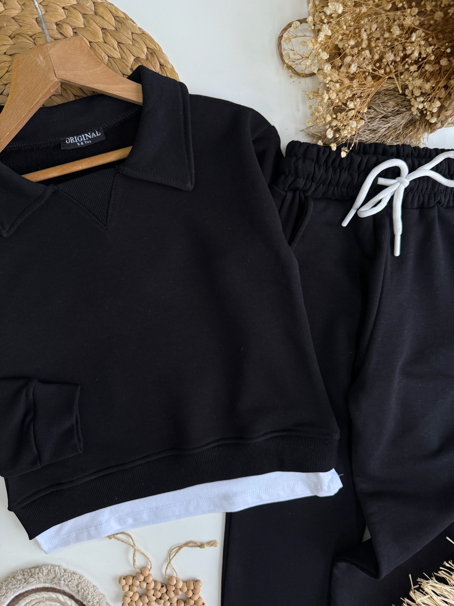 Siyah Renk Unisex Basic Takım 