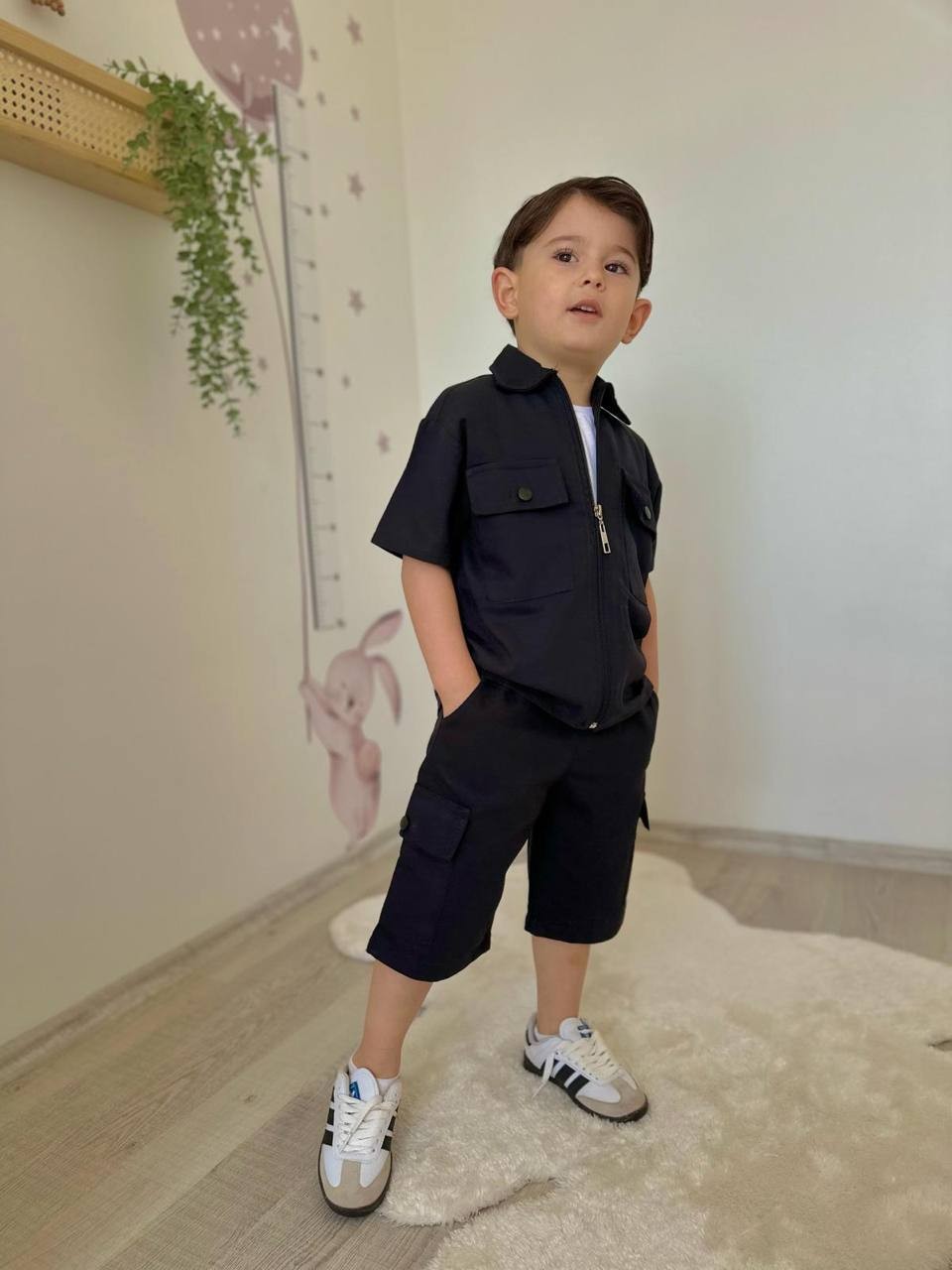 Siyah Gabardin Takım