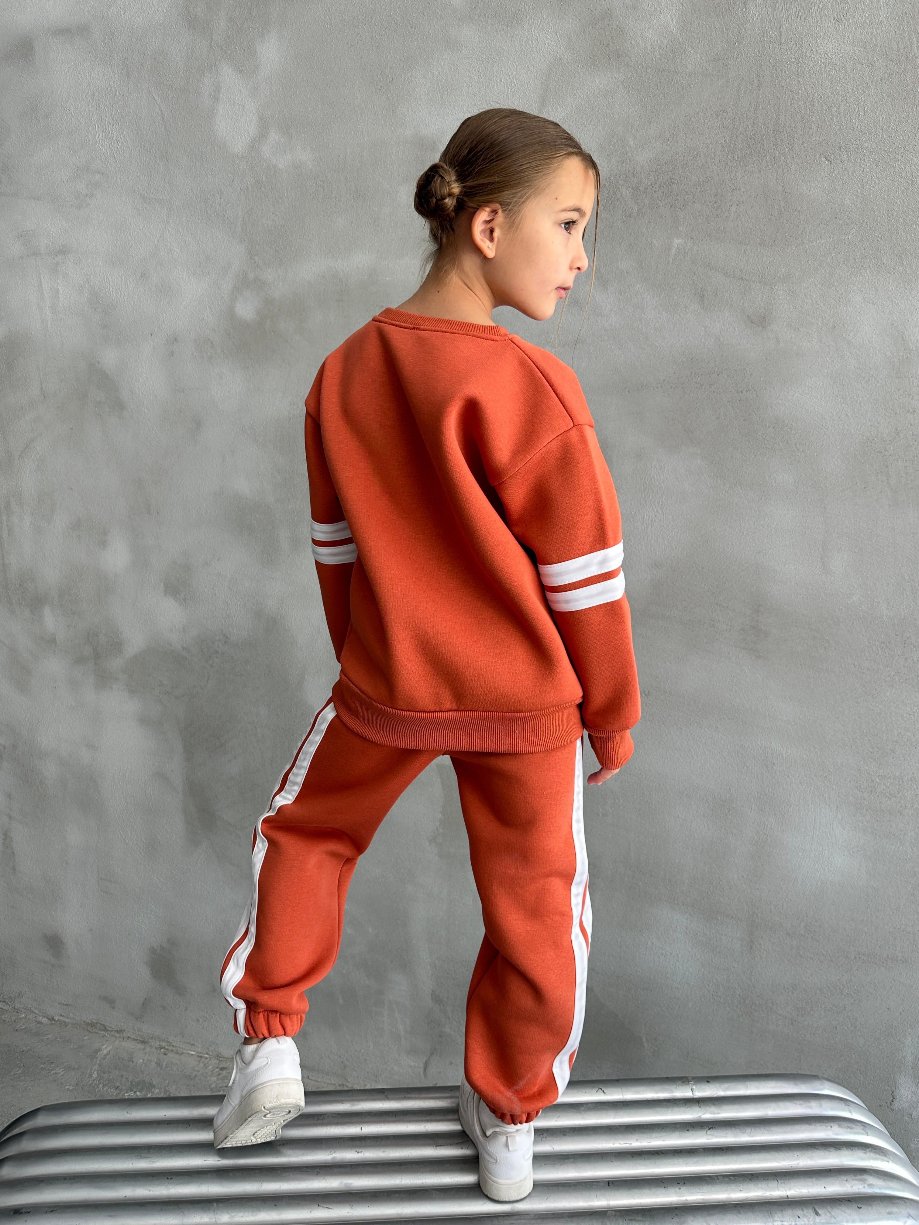 Turuncu Renkli Unisex Garson Boy Marka Takım