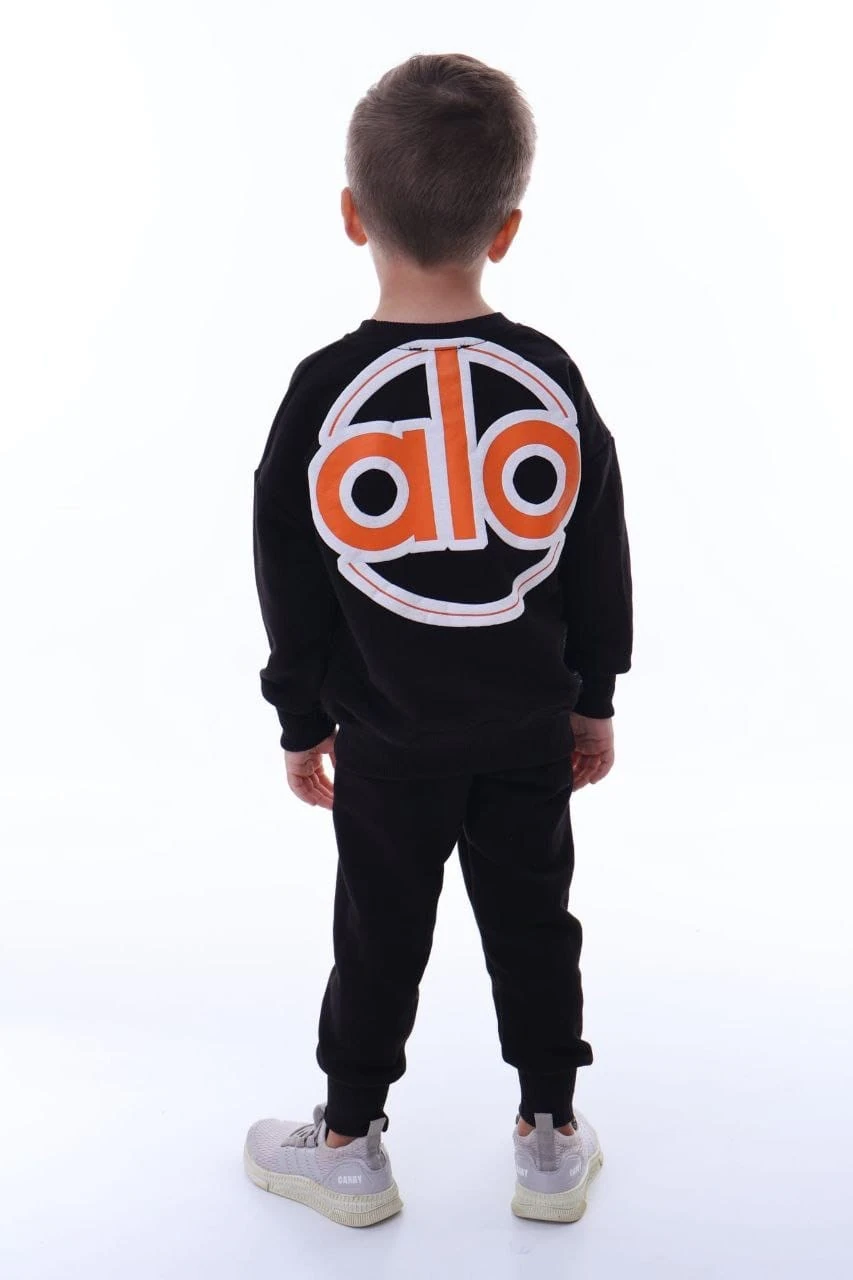 ALO Baskılı Siyah Renkli Takım