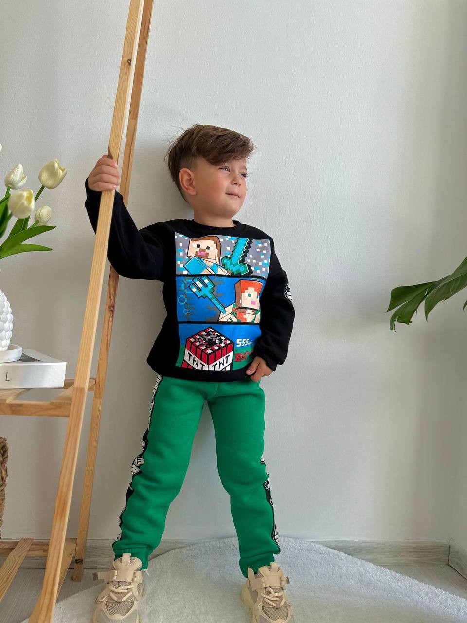 MineCraft Yeşil Füme Takım
